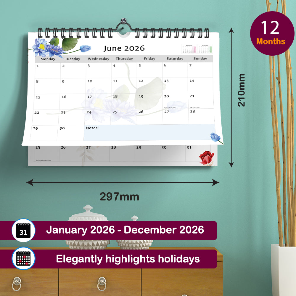 monthly wall planner