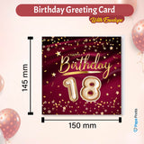 18th Birthday Greeting Card With Envelopes