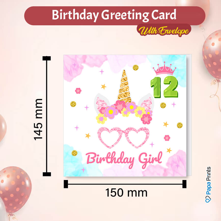 Magical Milestones: Unicorn Age-Wise Birthday Cards (Ages 1-15)