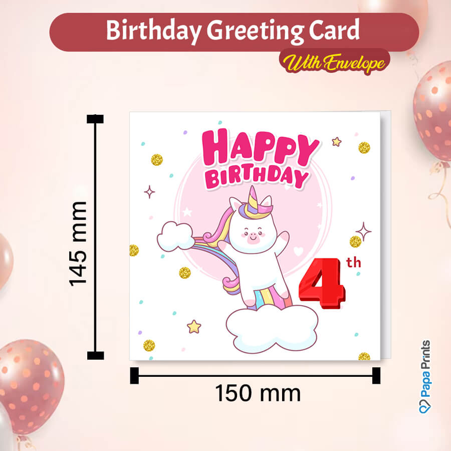 Magical Milestones: Unicorn Age-Wise Birthday Cards (Ages 1-15)