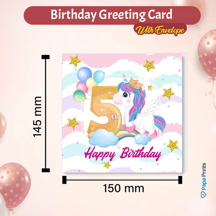 Magical Milestones: Unicorn Age-Wise Birthday Cards (Ages 1-15)