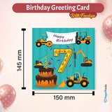 Vibrant Vehicle Birthday Cards for Kids (Ages 1-15)