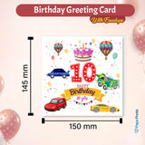 Vibrant Vehicle Birthday Cards for Kids (Ages 1-15)