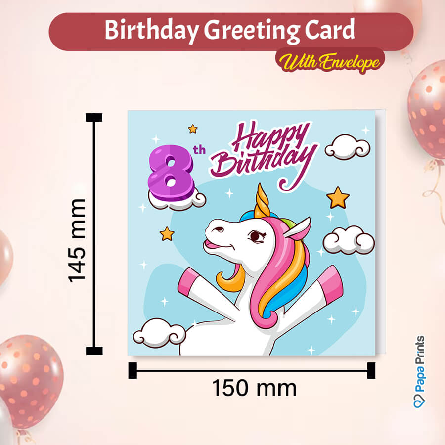 Magical Milestones: Unicorn Age-Wise Birthday Cards (Ages 1-15)