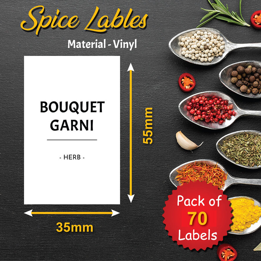 Minimalist Spice Jar Labels