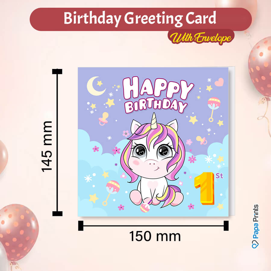 Magical Milestones: Unicorn Age-Wise Birthday Cards (Ages 1-15)