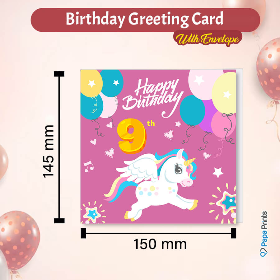 Magical Milestones: Unicorn Age-Wise Birthday Cards (Ages 1-15)