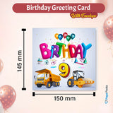 Vibrant Vehicle Birthday Cards for Kids (Ages 1-15)