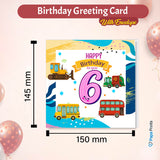Vibrant Vehicle Birthday Cards for Kids (Ages 1-15)
