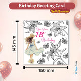 Elegant Birthday Card For 18-Year-Old Girl