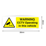 CCTV Operating In This Vehicle Sign Sticker