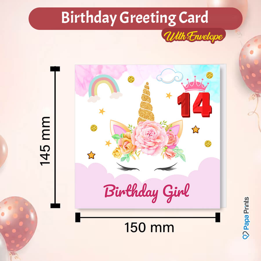 Magical Milestones: Unicorn Age-Wise Birthday Cards (Ages 1-15)