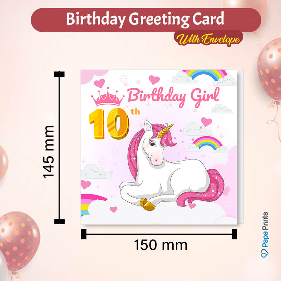Magical Milestones: Unicorn Age-Wise Birthday Cards (Ages 1-15)
