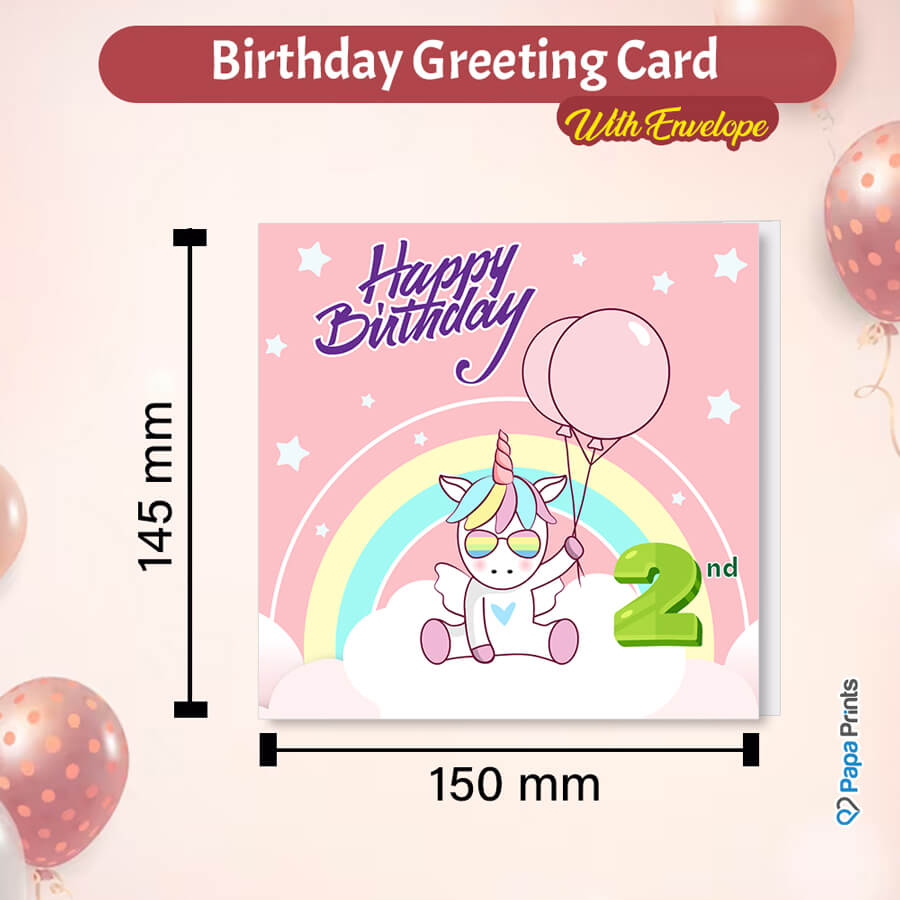Magical Milestones: Unicorn Age-Wise Birthday Cards (Ages 1-15)