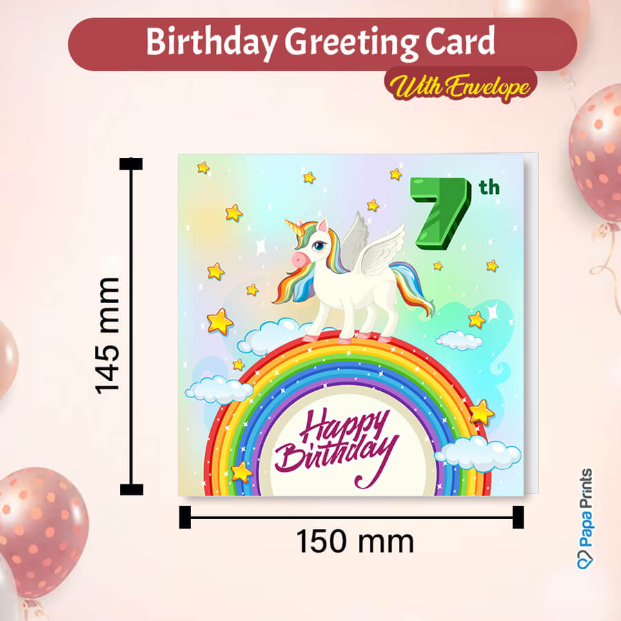 Magical Milestones: Unicorn Age-Wise Birthday Cards (Ages 1-15)