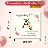 Personalised Initial Birthday Card