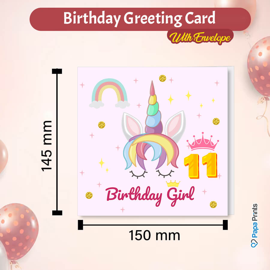 Magical Milestones: Unicorn Age-Wise Birthday Cards (Ages 1-15)