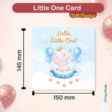 Welcoming Baby Card - Unisex Design for Boys and Girls