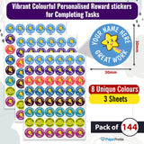 Personalized Star Reward stickers for children