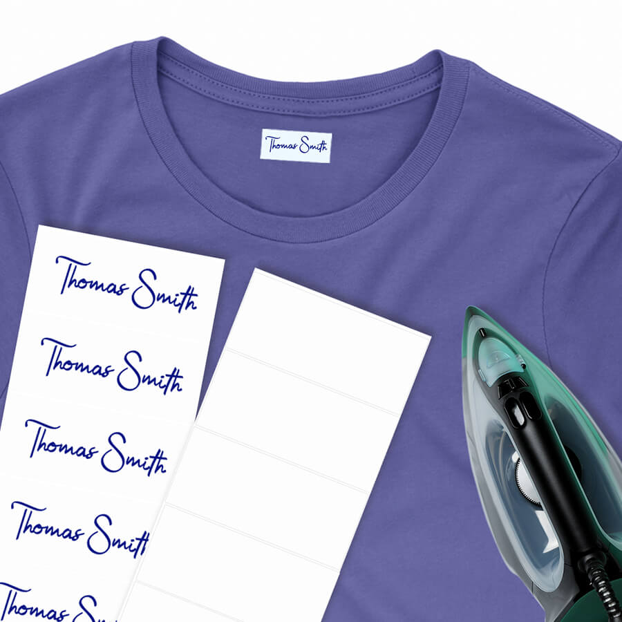 High-quality iron-on labels