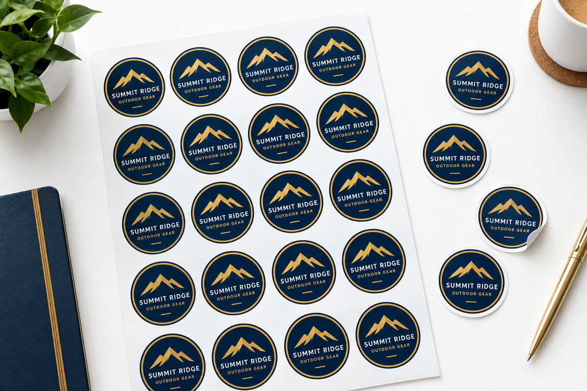 Custom logo stickers
