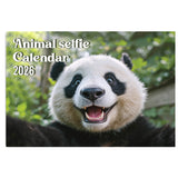 Funny animal selfies calendar 2026 A3 wall calendar UK with bank holidays