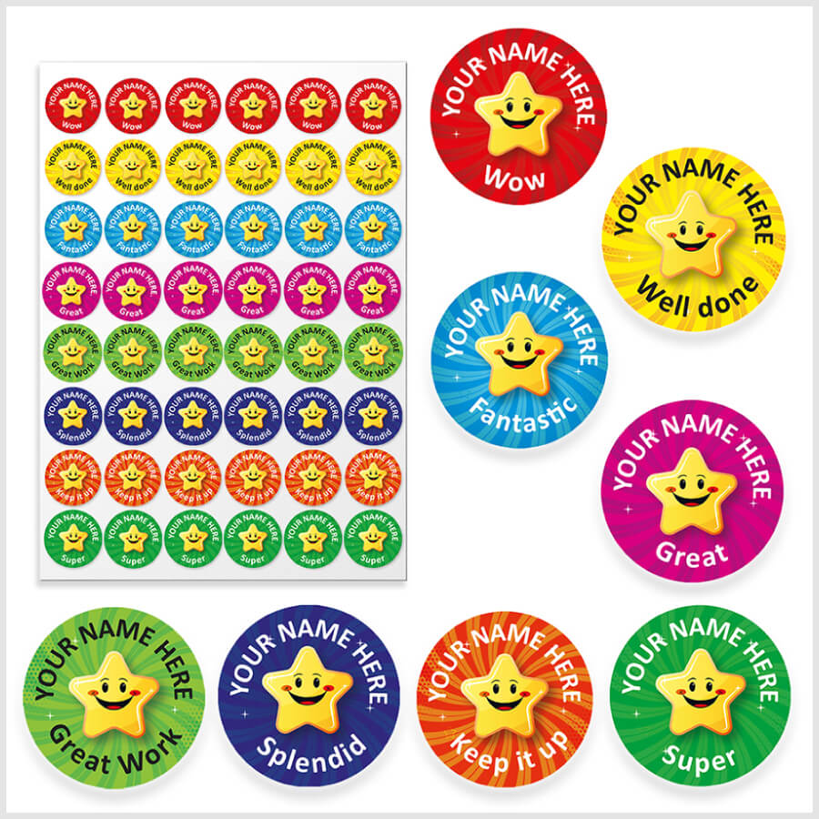 School Reward Charts 15 A6 Star Reward Charts For Kids - Holds 24 ...