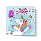 Magical Milestones: Unicorn Age-Wise Birthday Cards (Ages 1-15)