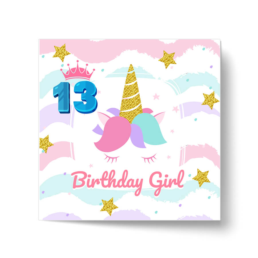 Magical Milestones: Unicorn Age-Wise Birthday Cards (Ages 1-15)