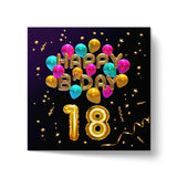 18th Birthday Greeting Card With Envelopes