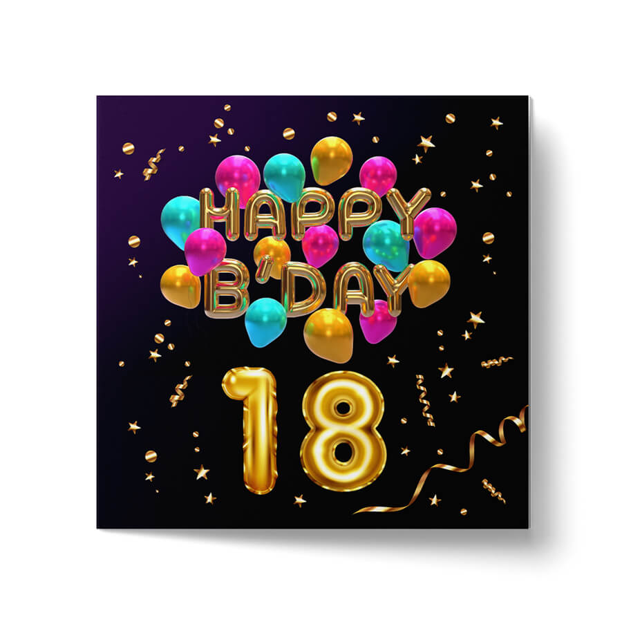 18th Birthday Greeting Card With Envelopes