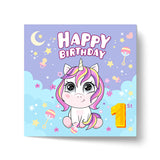 Magical Milestones: Unicorn Age-Wise Birthday Cards (Ages 1-15)