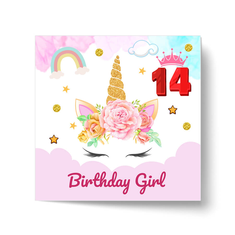 Magical Milestones: Unicorn Age-Wise Birthday Cards (Ages 1-15)