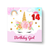 Magical Milestones: Unicorn Age-Wise Birthday Cards (Ages 1-15)