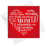 145x150mm Mother’s Day card – easy-to-write surface