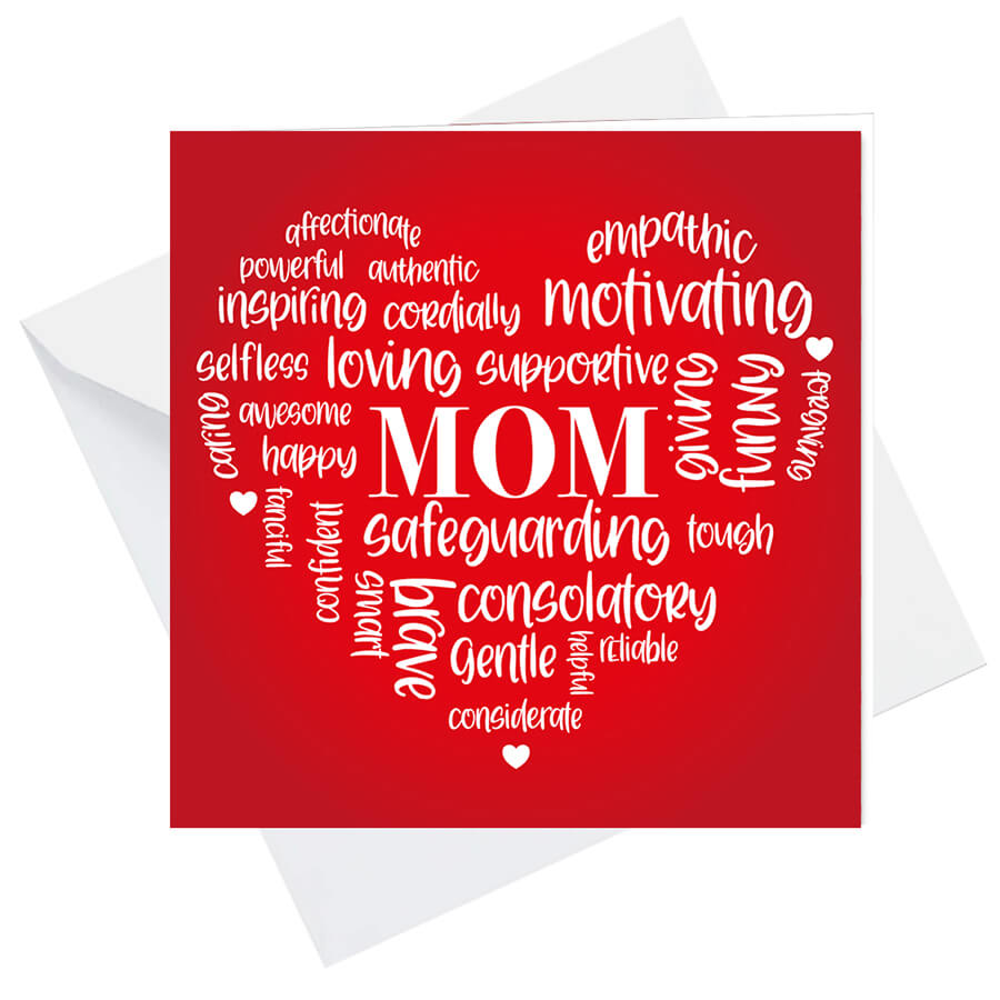 145x150mm Mother’s Day card – easy-to-write surface