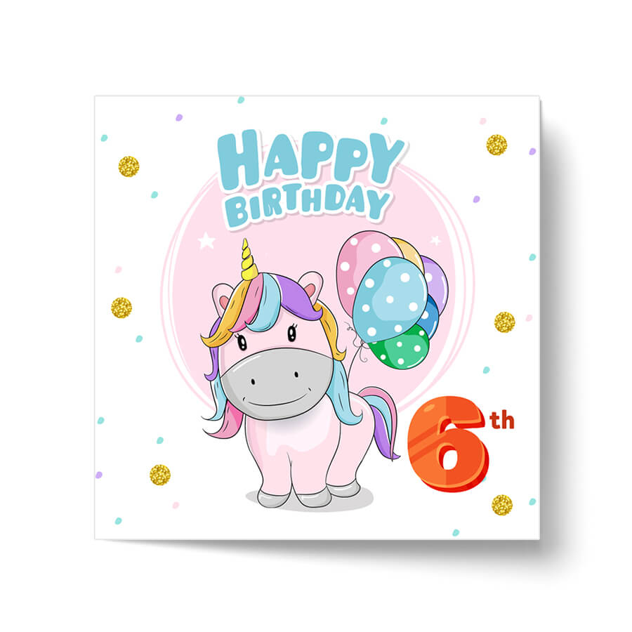 Magical Milestones: Unicorn Age-Wise Birthday Cards (Ages 1-15)