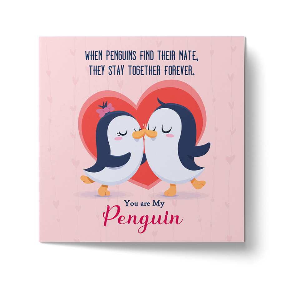 Together Forever Penguin Anniversary Card