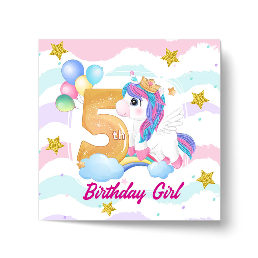 Magical Milestones: Unicorn Age-Wise Birthday Cards (Ages 1-15)