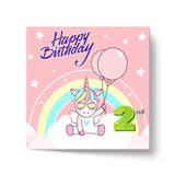 Magical Milestones: Unicorn Age-Wise Birthday Cards (Ages 1-15)