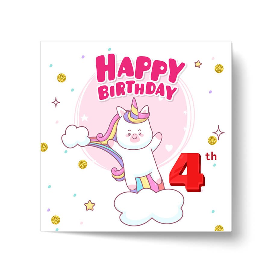 Magical Milestones: Unicorn Age-Wise Birthday Cards (Ages 1-15)
