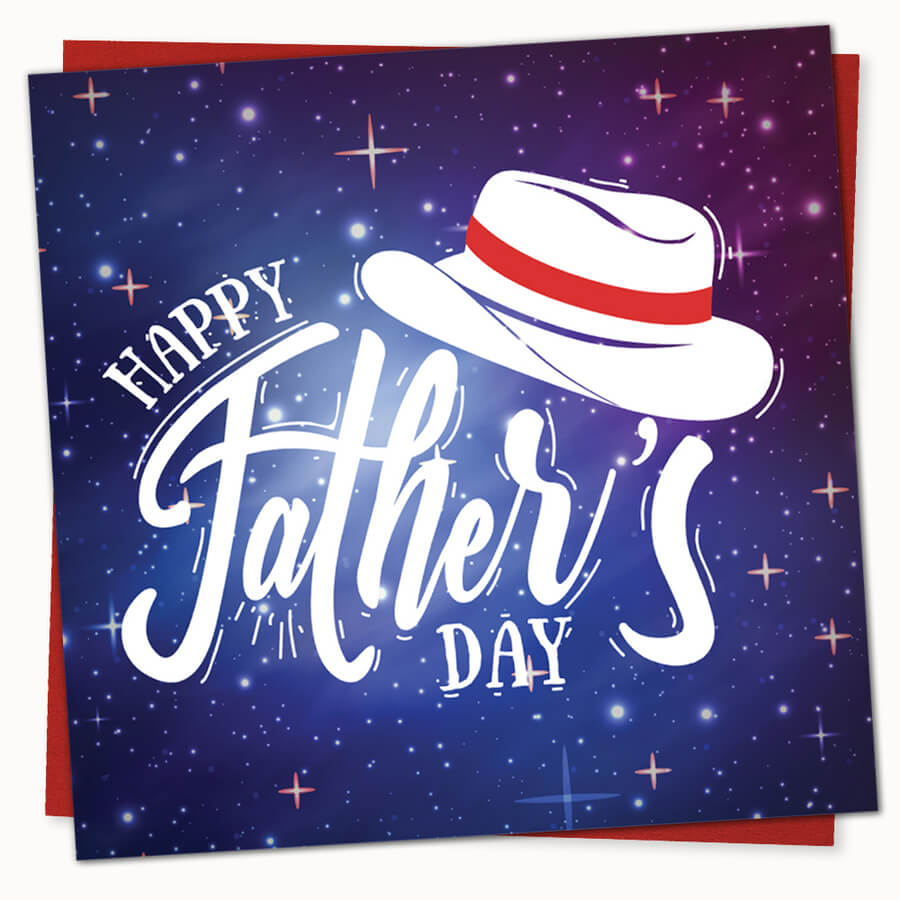 Personalised Happy Father’s Day greeting card