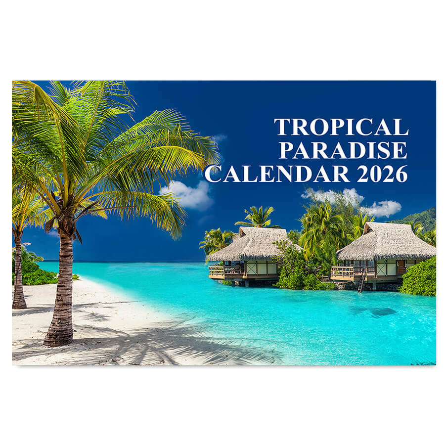 2026 tropical paradise calendar UK