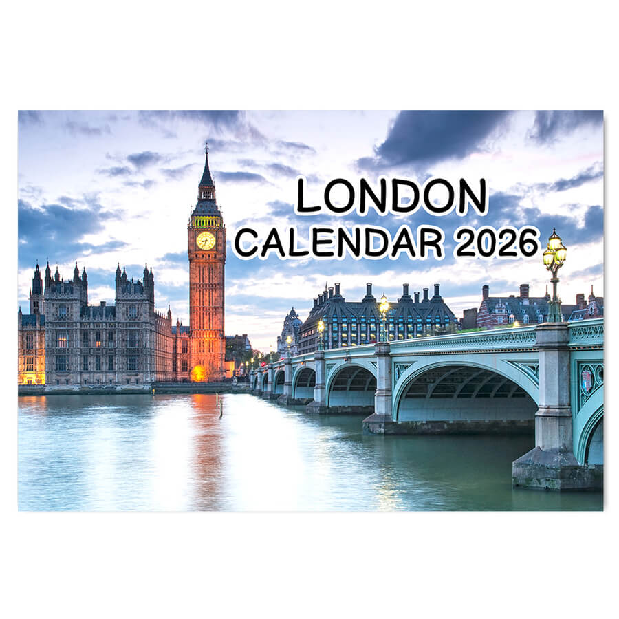 London Wall Calendar 2026 UK