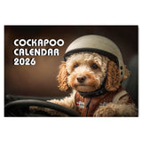 2026 Cockapoo monthly calendar A3 size