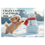 Crazy Canines Calendar 2025 Wall Calendar