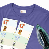 Clothing labels iron-on
