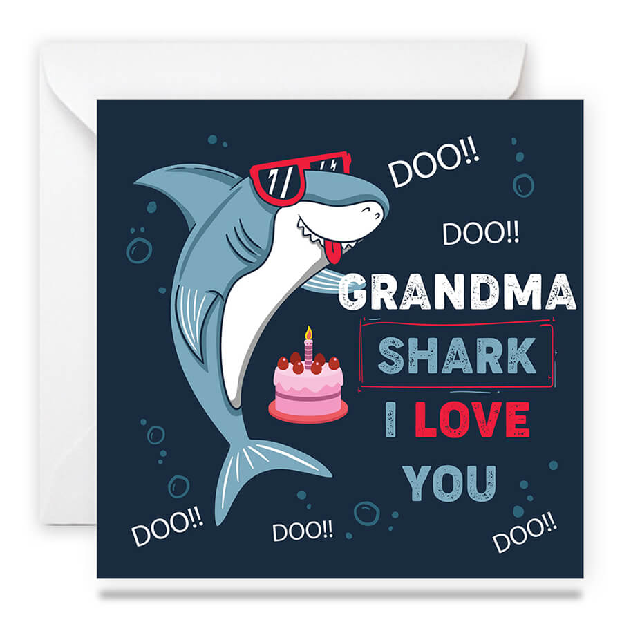 Shark-Themed Greeting Cards
