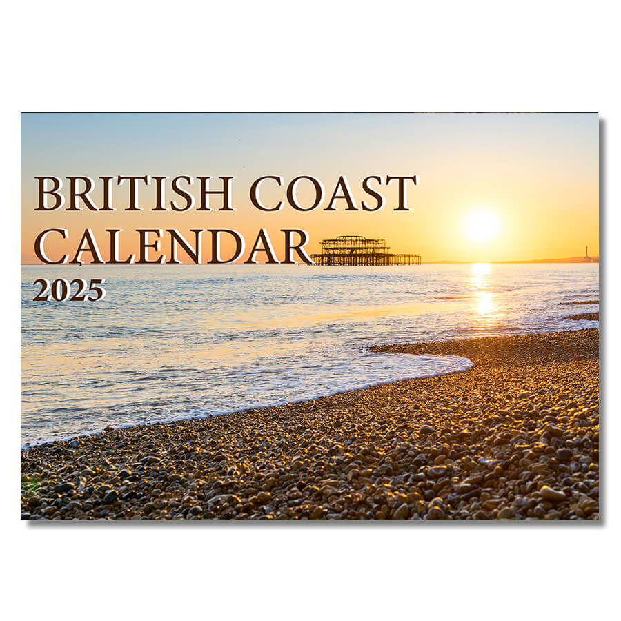 2025 British Coast Wall Calendar 