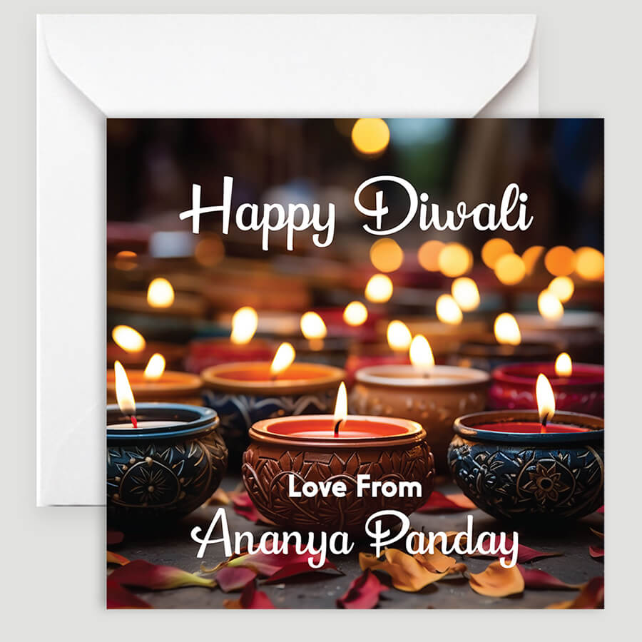 Personalized Diwali Festival of Lights Card